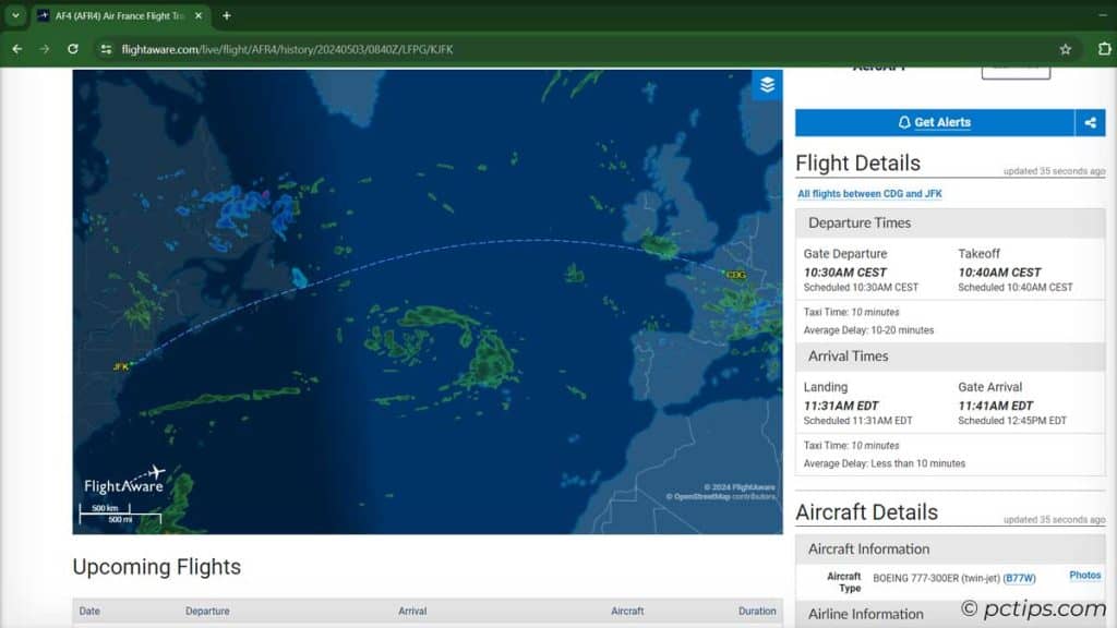 flightaware flight tracker