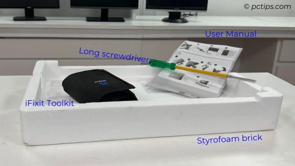 gather tools for monitor stand removal