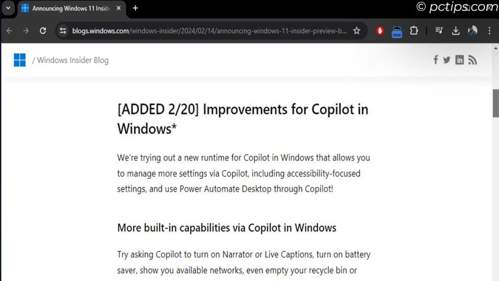 copilot improvements in windows
