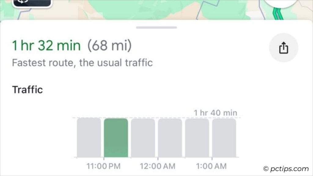 real-time traffic analysis in phone