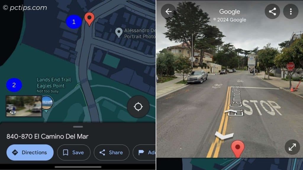 street view google maps in android