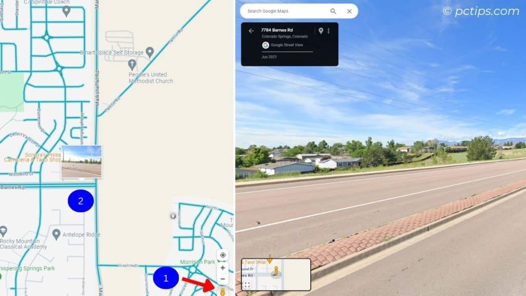 street view google maps in pc