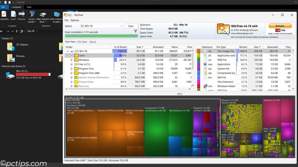 Analyze-Low-Disk-Space-with-WizTree