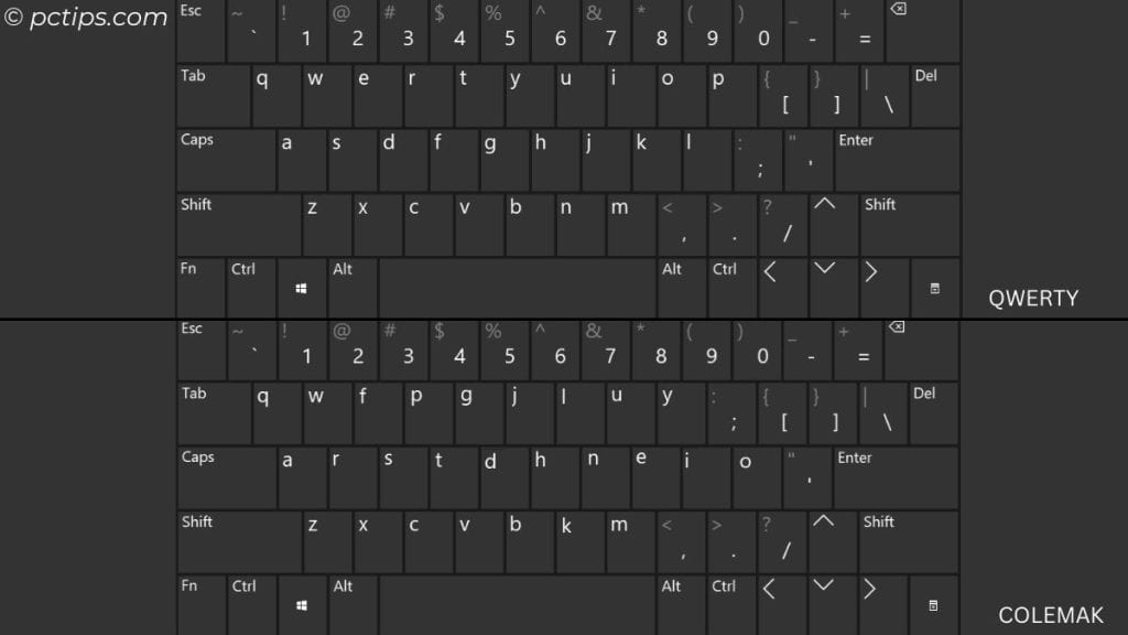 QWERTY vs COLEMAK