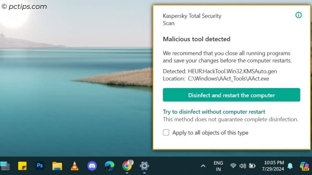 antivirus notification you shouldnt ignore