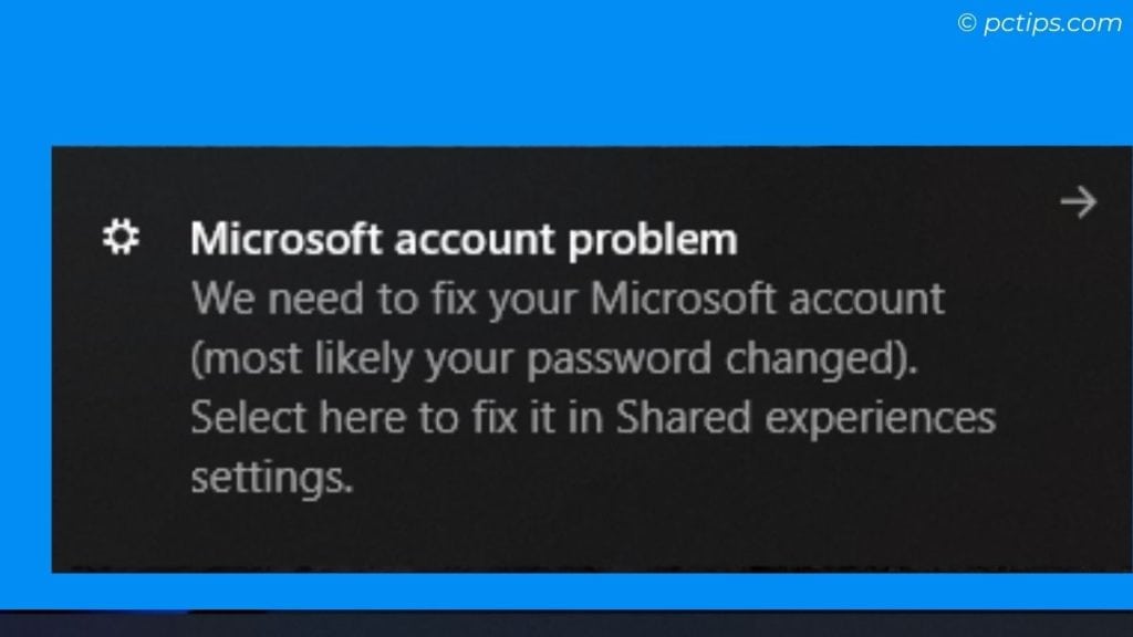 microsoft account problem