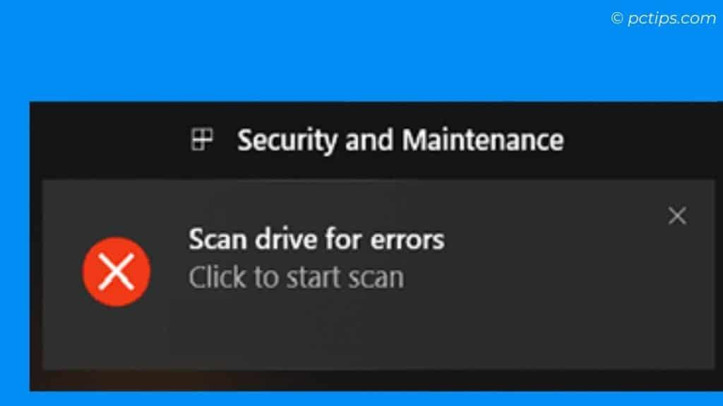 scan drive for errors