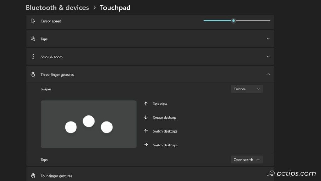 touchpad tricks