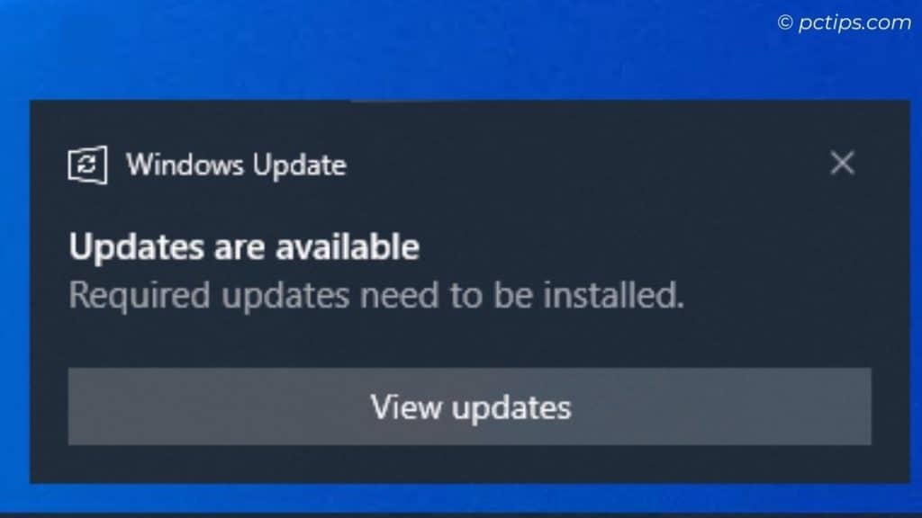 windows updates are available