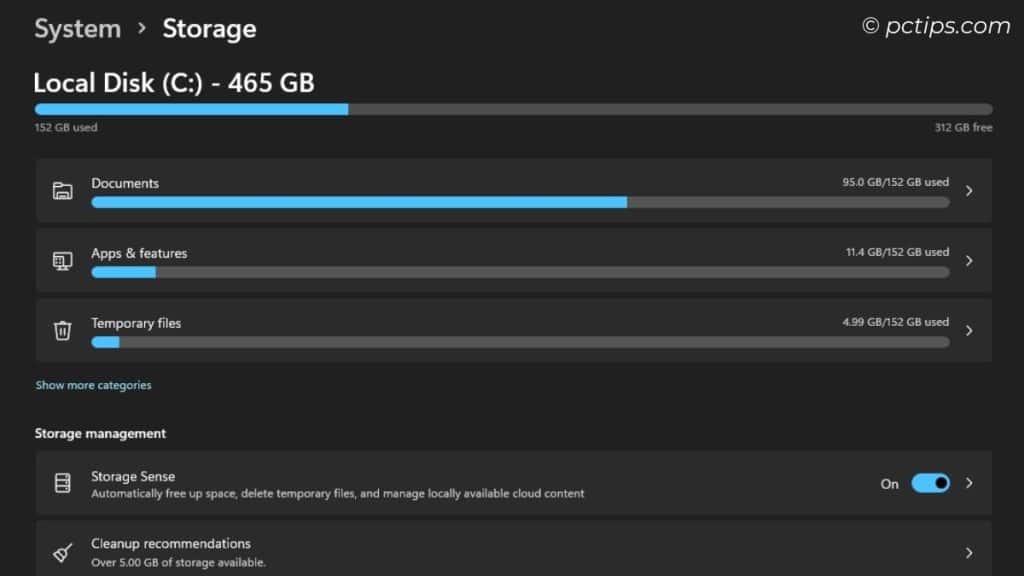 only one drive shown