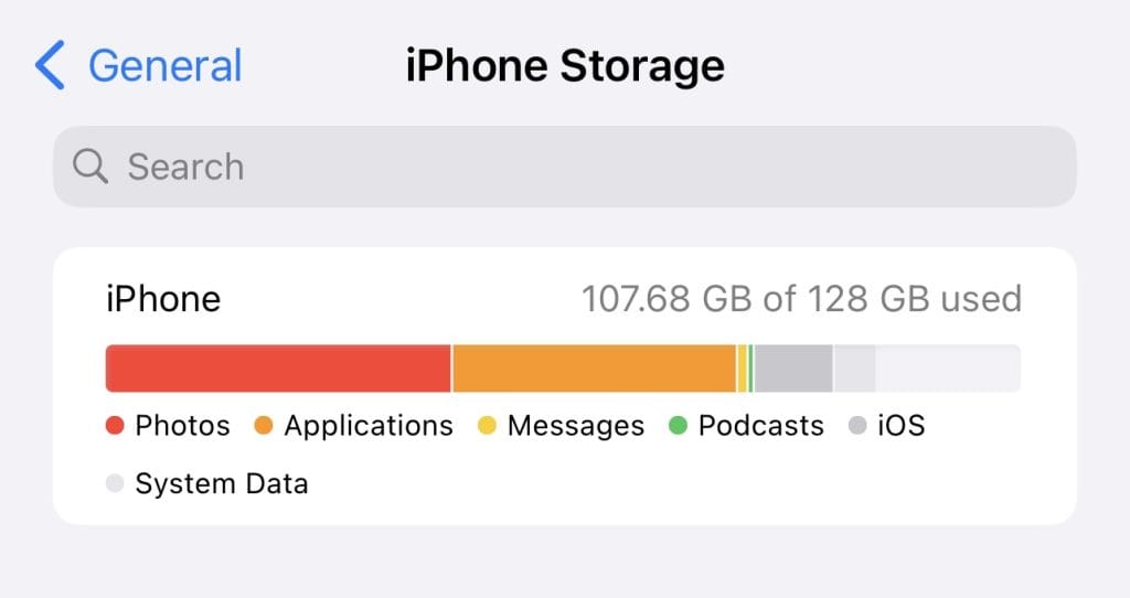 Phone Storage