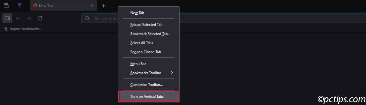 Vertical Tabs Firefox
